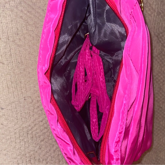Hot Pink Nylon Handbag - Picture 7 of 14